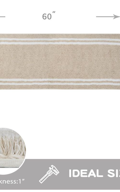 AIESY® Non-Slip Super Absorbent Quick Dry Shaggy Microfiber Bath Mat