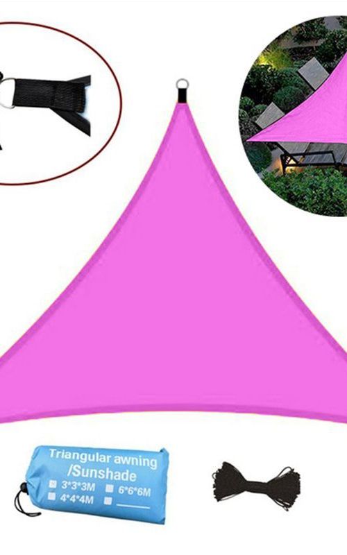 Triangle Sunshade Sail Canopy Patio Waterproof Tent UV Block Awning For Garden Backyard