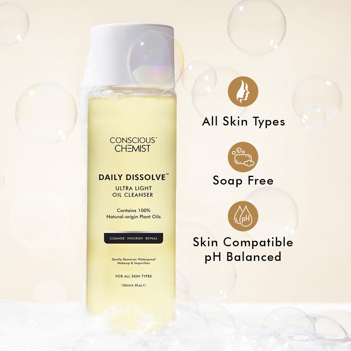 زيت مزيل المكياج من Conscious Chemist | 130 مل