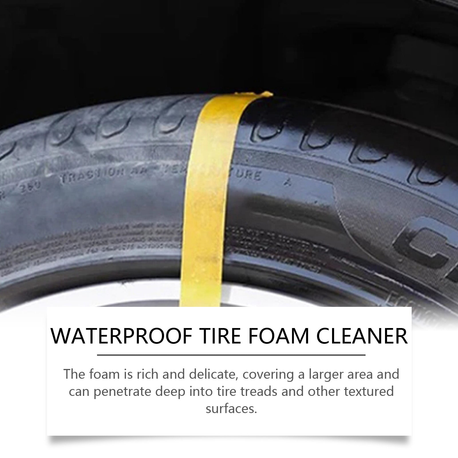 Tire Cleaner Foam, Deep Cleaning, Protects & Restores Car Tires ,1set