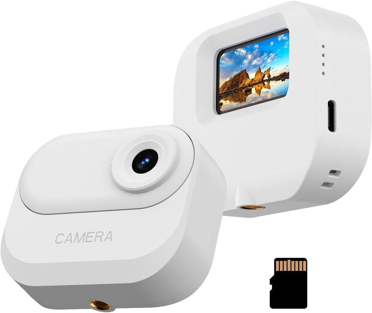 HD Mini Sports Camera Portable Magnetic Action Camera for Travel Cycling with 32GB TF Card