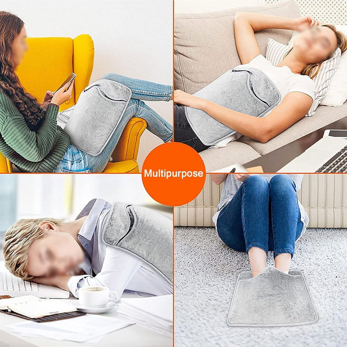 Electric Foot Warmer Winter Fast Heating Foot Pad with 6 Temperature Levels