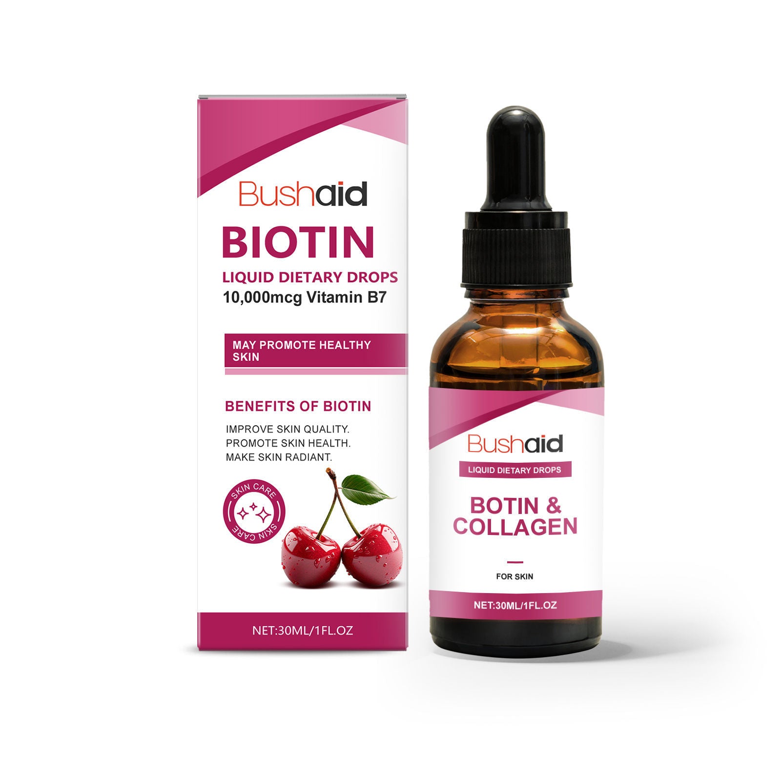 Boost Your Body Care with Biotin Skin Drops, Natural Energy & Vitality ,30ml