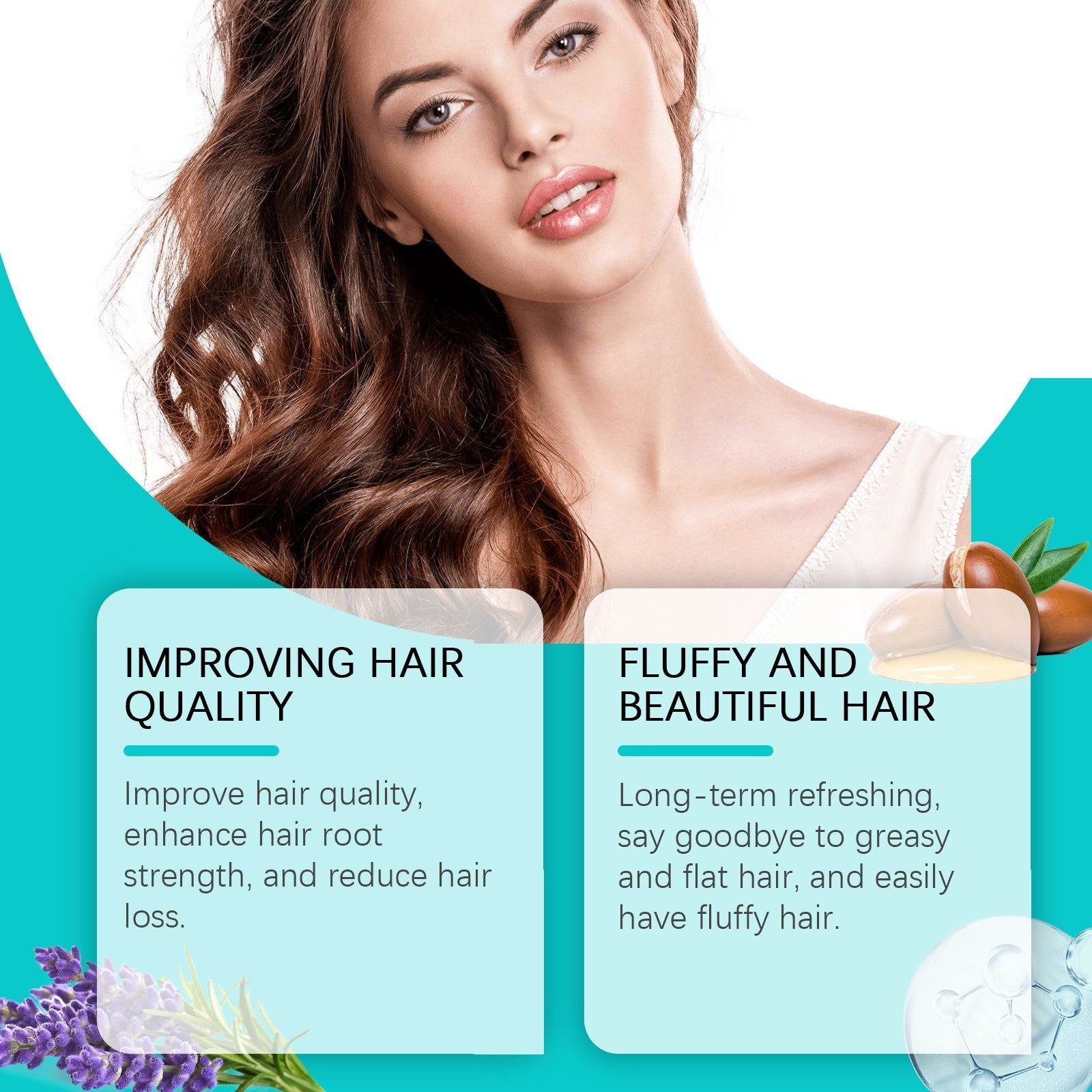 Argan Oil Hair Care Essential Oil for Hydrating, Smoothing, Glossy, Long-Lasting Hair ,100ml