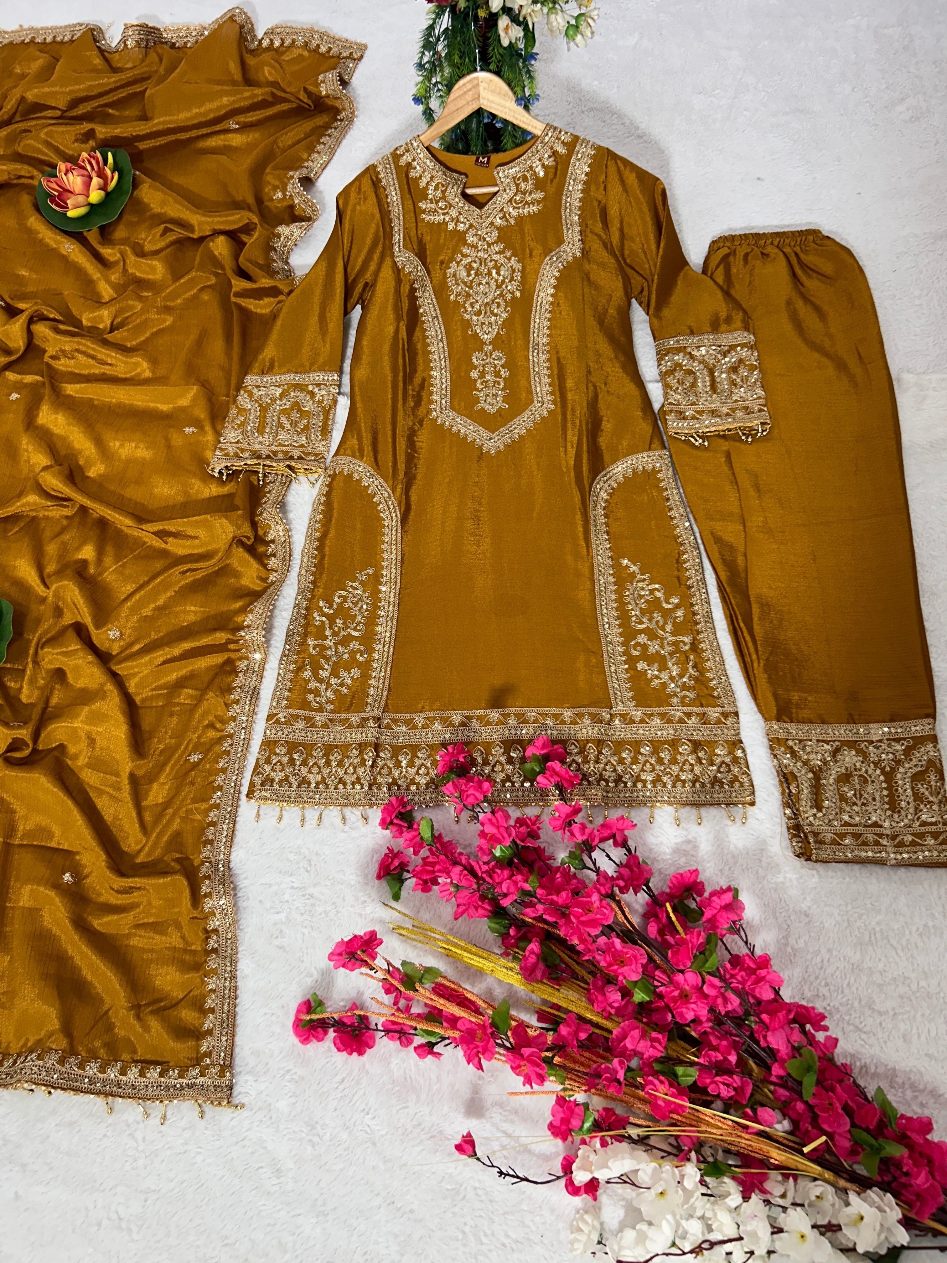 Party Wear Beautiful Top-Bottom And Fancy Dupatta