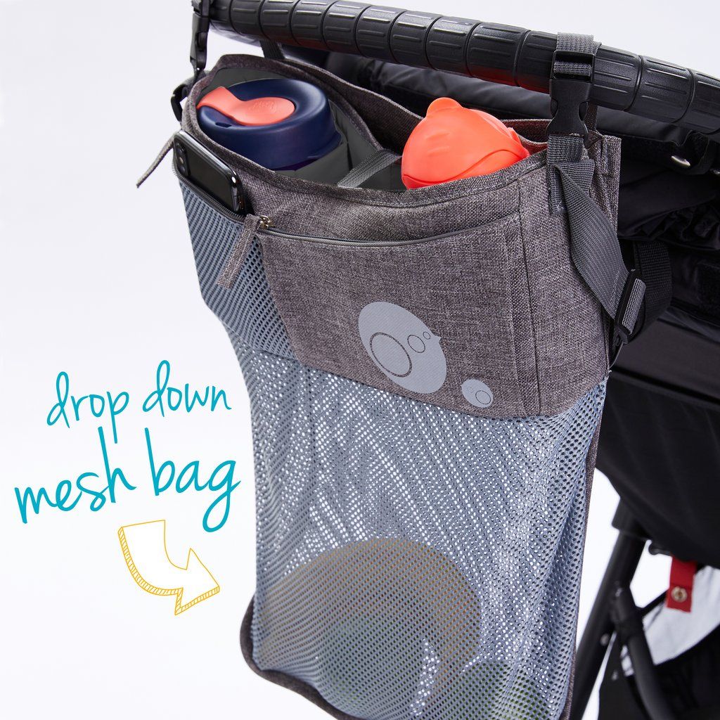 Grey Stroller Organizer