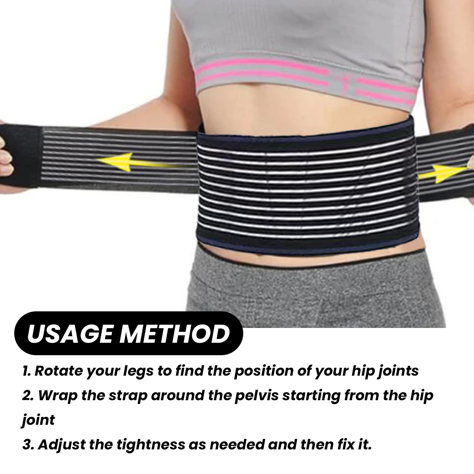 Relieve Back Pain with Body Care Brace, Sciatica, Hip & Joint Support ,1pcs