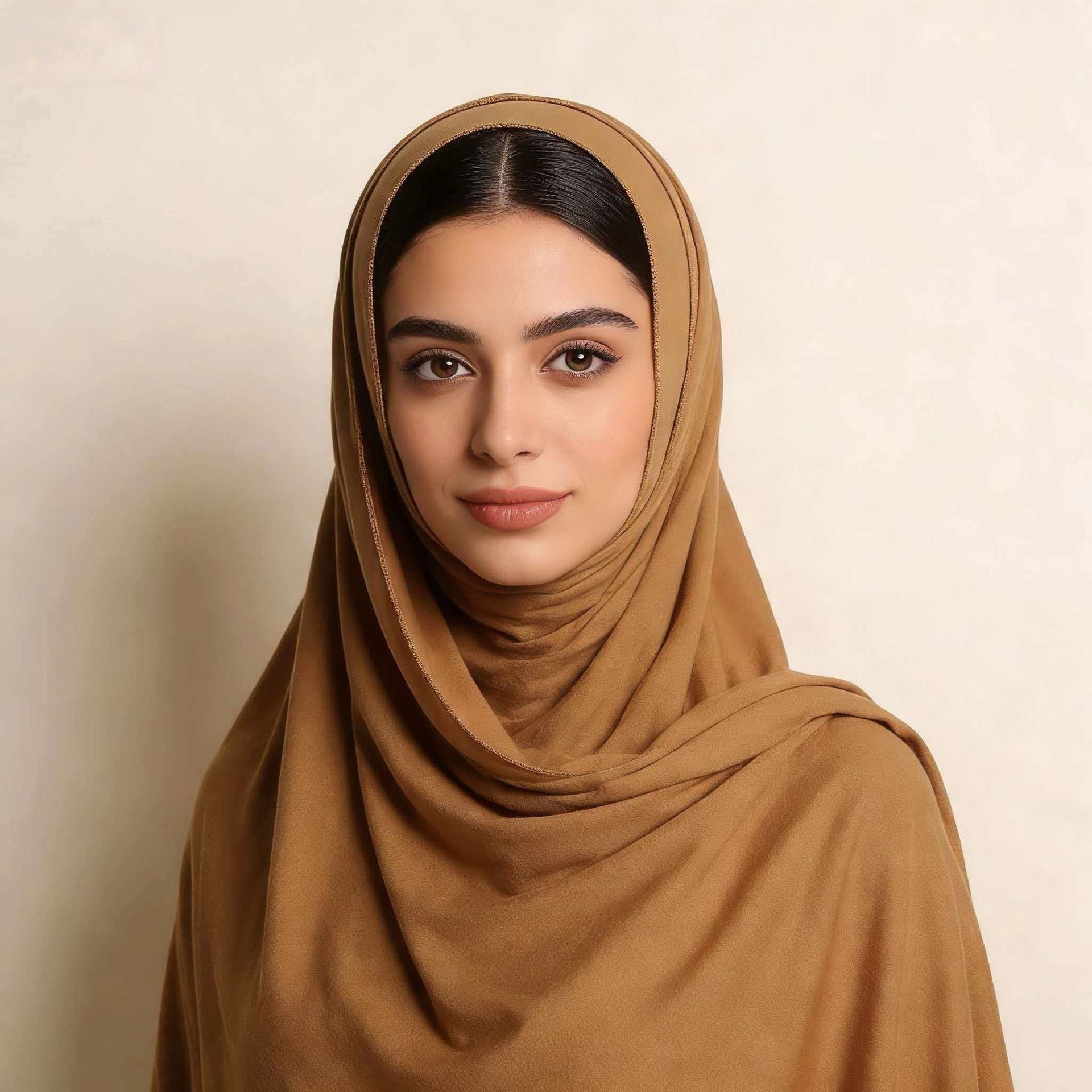 Soft Pink Cotton Hijab Scarf for Women Long Shawl