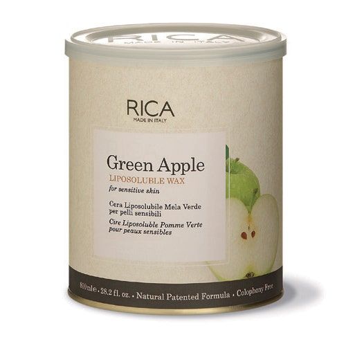 Rica Cosmetics Green Apple Liposoluble Wax, 800ml