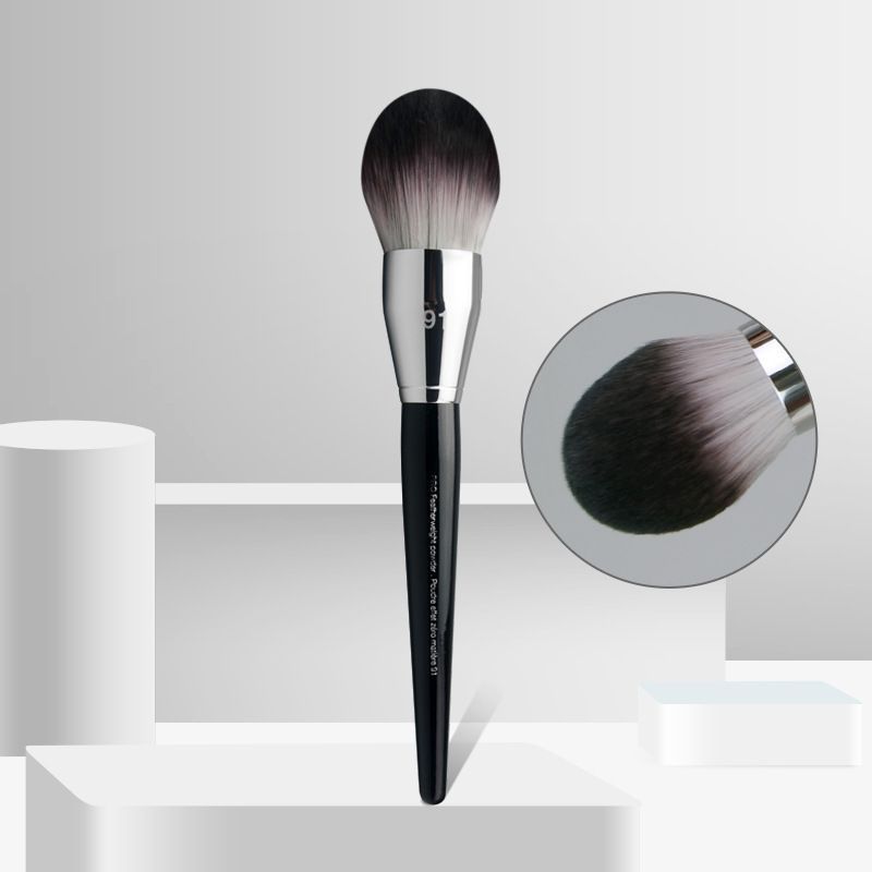 Powder Brush Big Face Blush Loose Powder Soft Fiber Hair Makeup Brush With Lid