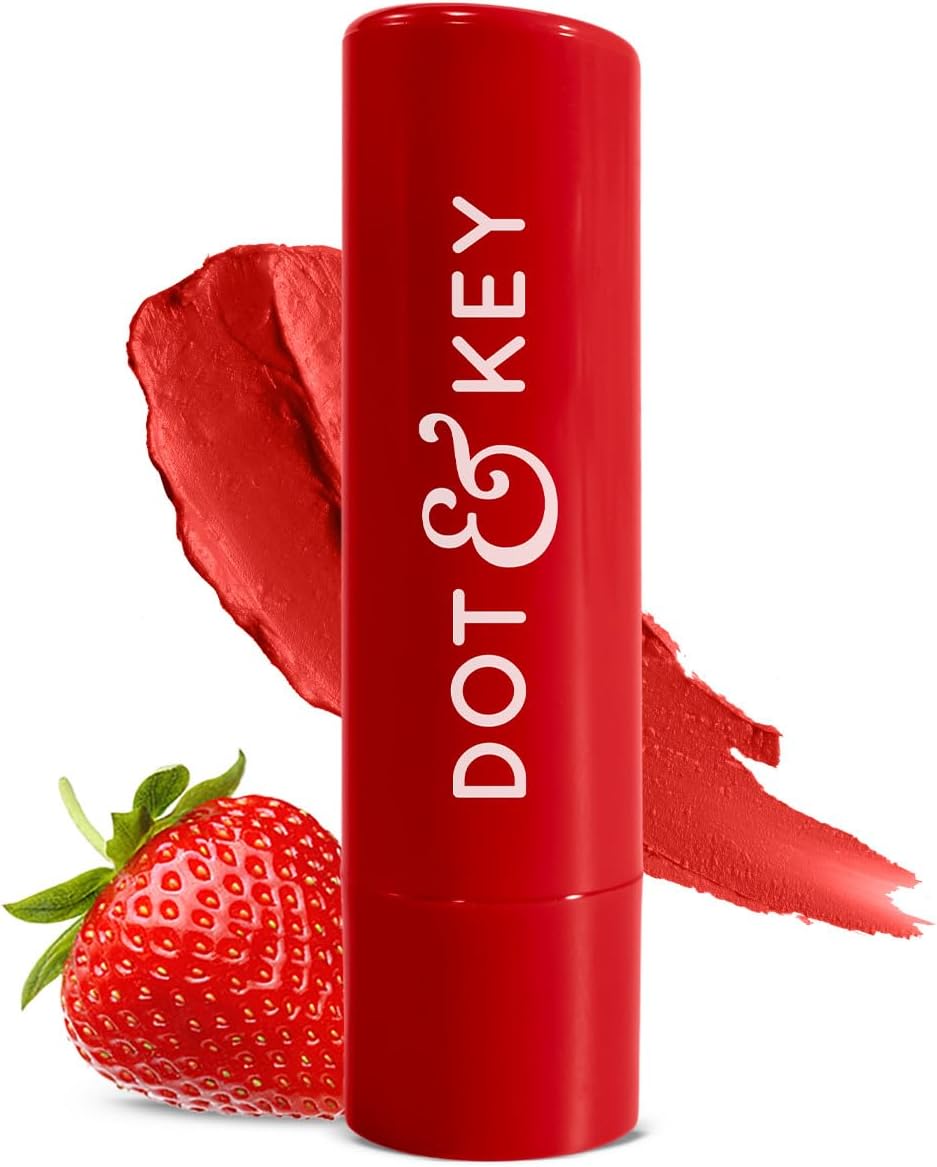 Dot & Key Barrier Repair Hydrating Lip Balm Spf 50 Strawberry Red 4.5 Gm