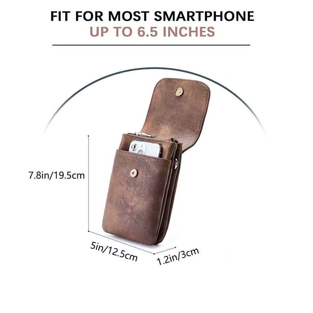 Mini Phone Bag Small PU Leather Crossbody Bag Cell Phone Bag Wallet Purses for Women