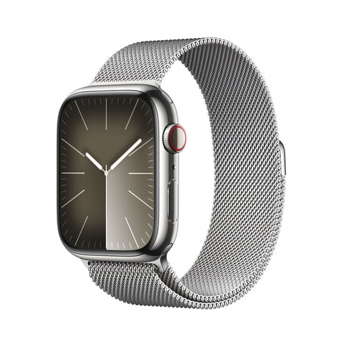 Series 9 GPS + Cellular 45mm Stainless Steel Milanese Loop
