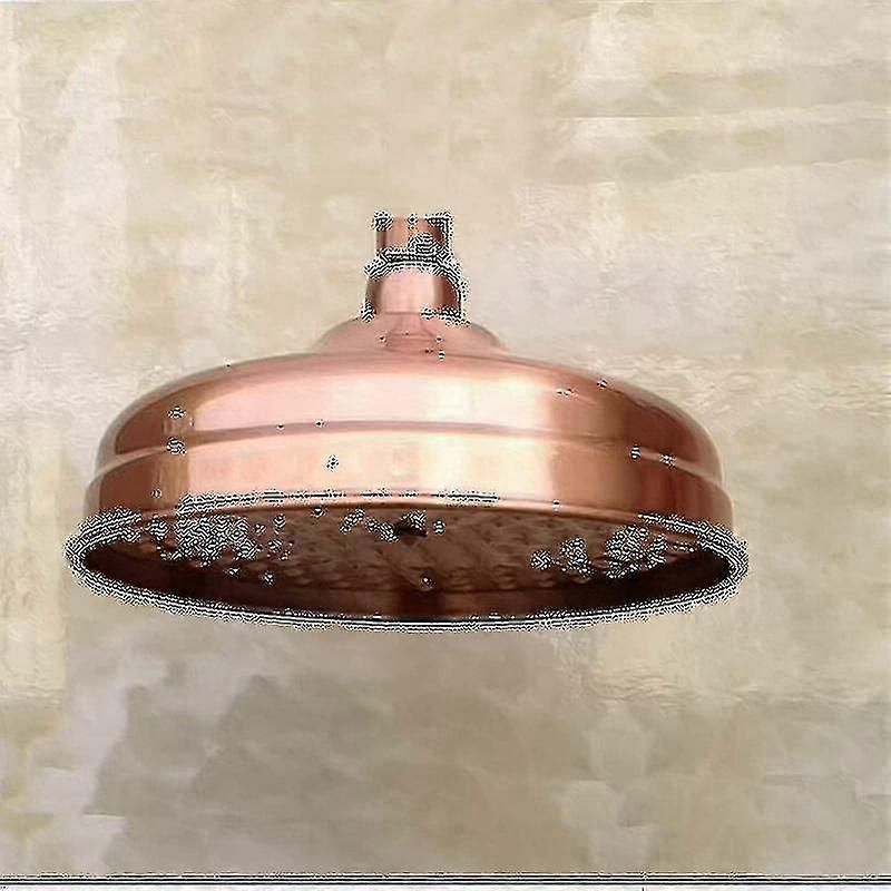 Copper Shower Head, 20cm (8 Inch) Diameter, High Pressure Fixed Shower Head With Adjustable Angle Shower Head Rain Shower Head -bbca zxin