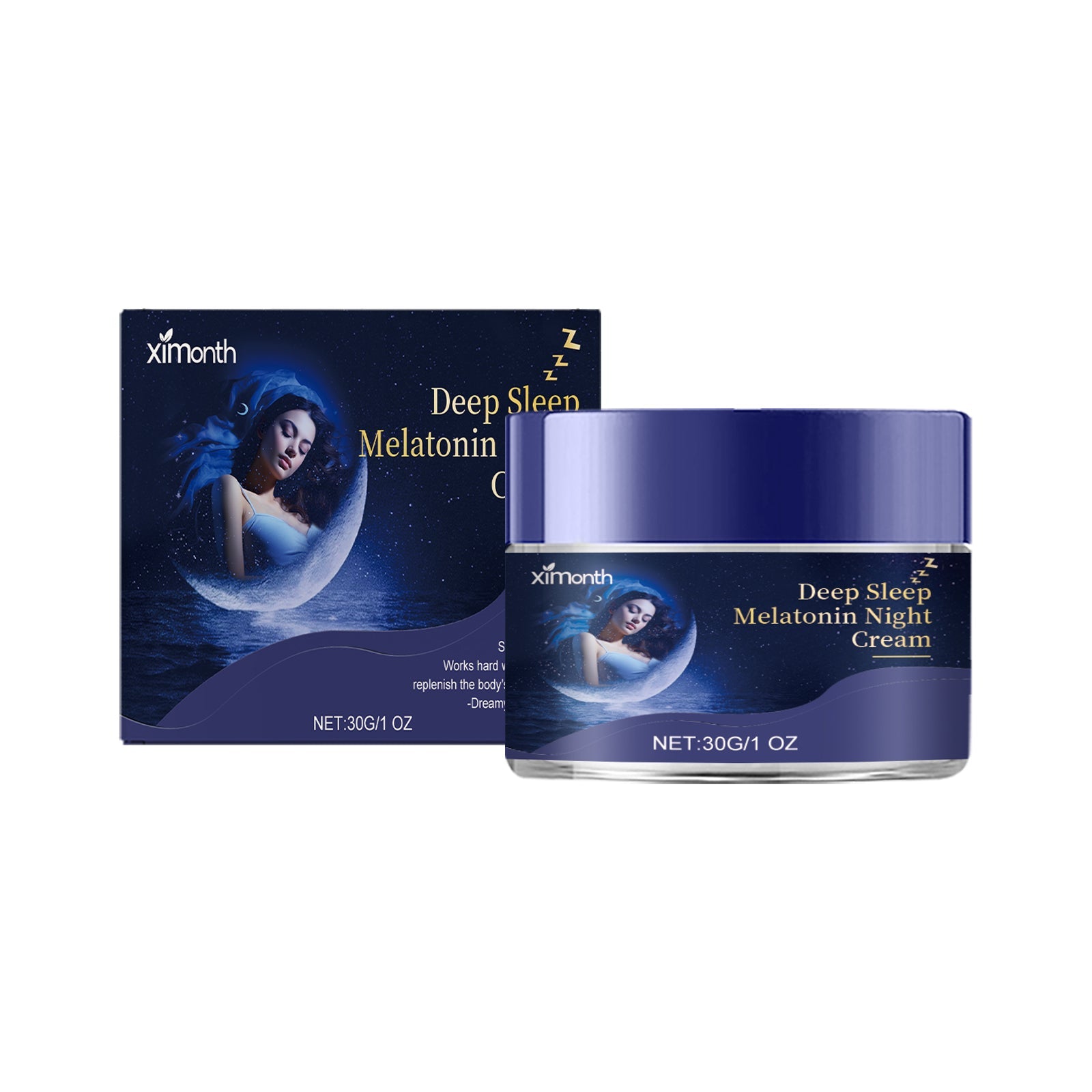 Soothing Night Cream for Body Care, Relax, Sleep Better, Natural Sleep Aid ,30g