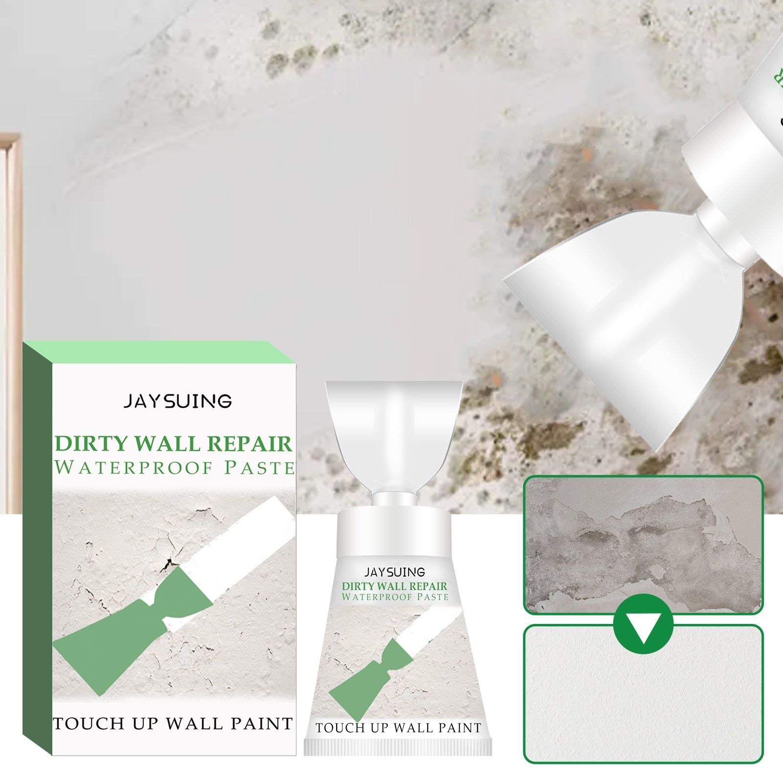 Wall Renovation Repair Paste, Waterproof, Mold Resistant, Easy Fix ,200g