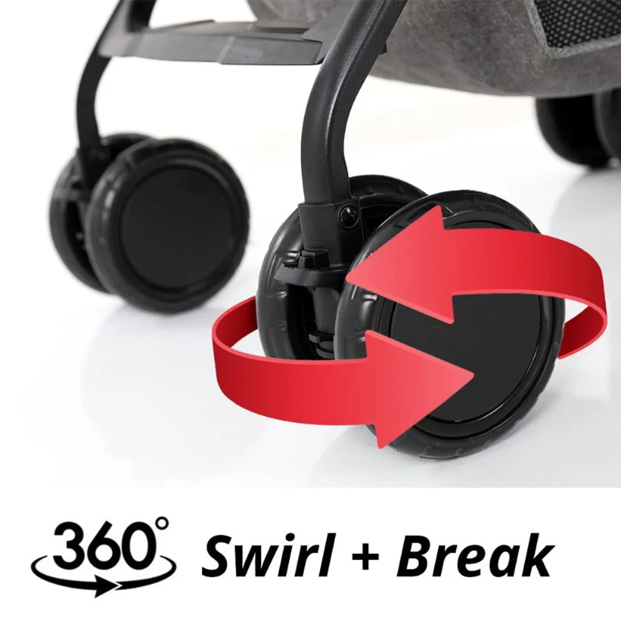 Teknum - عربة أطفال Trip Plus - رمادي