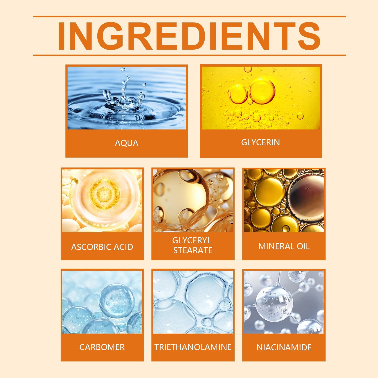 Vitamin C Brightening Cream, Nourish and Moisturize, Reduce Fine Lines, Fade Dullness ,30g