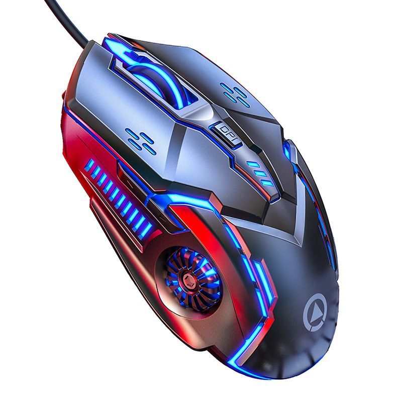 Optical Gaming Colorful Mouse Wired With 6 Buttons 7 Colors DPI 1200 to 3200