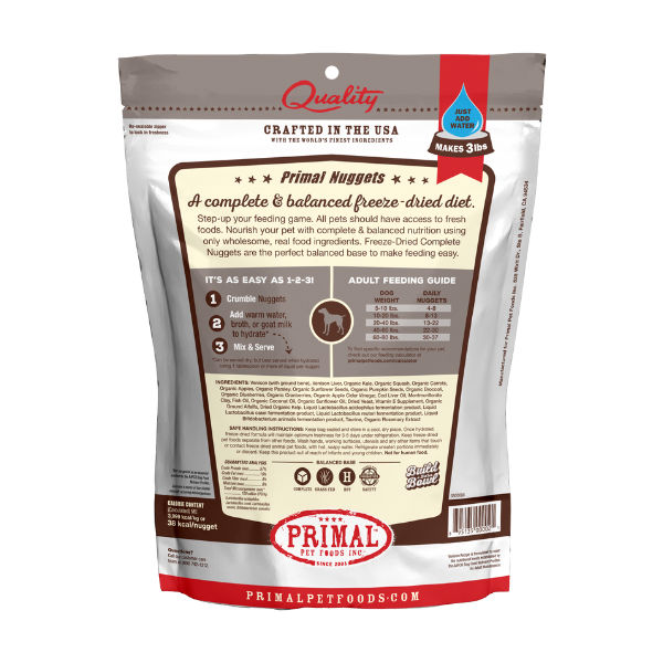 Primal Canine Venison Freeze-Dried Formula  5.5oz