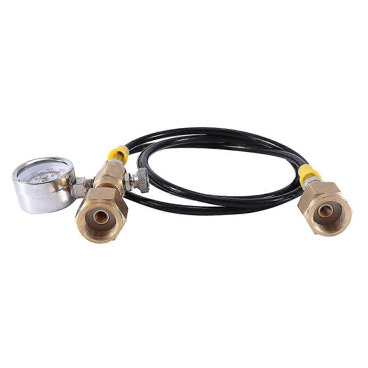 Argon Co2 Refilling Station Charging Adapter To Small Welding Tanks,w/ 1.5 Meters Soft Hose 250bar