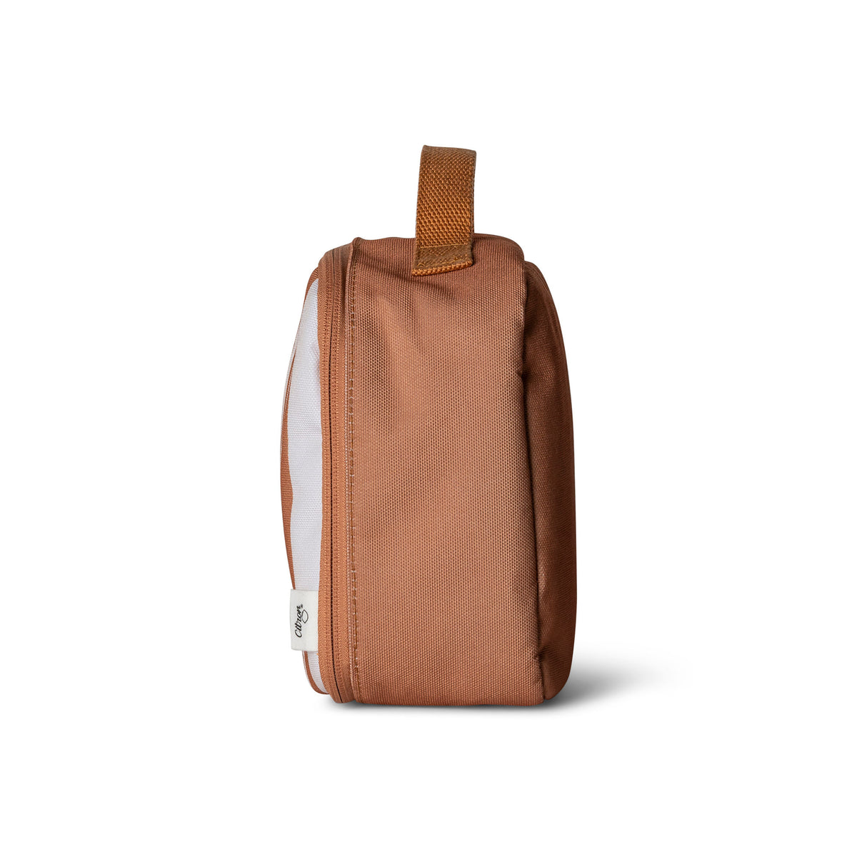 Citron-Insulated Square Lunchbag-Caramel
