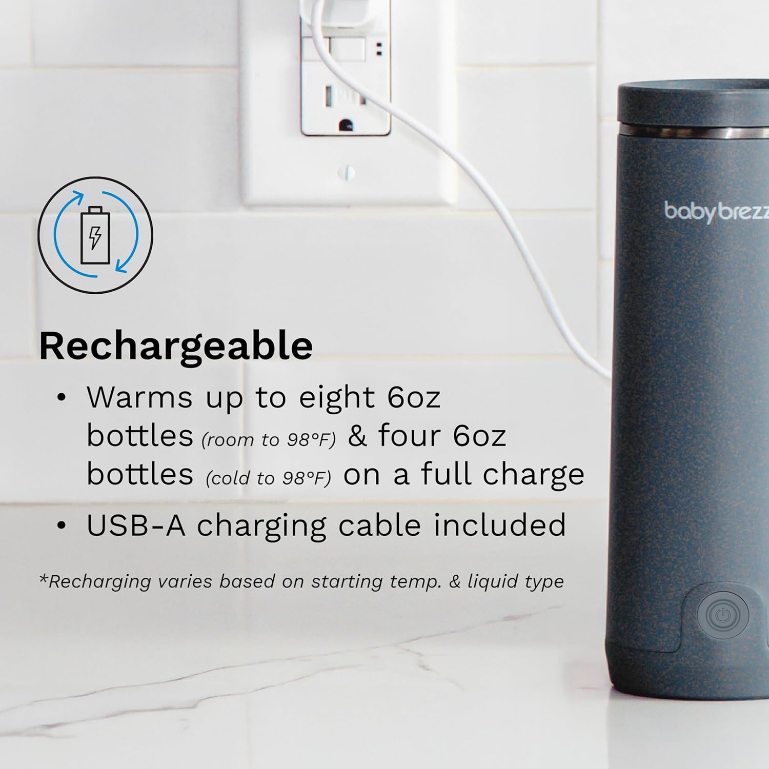 Baby Brezza Superfast Portable Bottle Warmer - Black