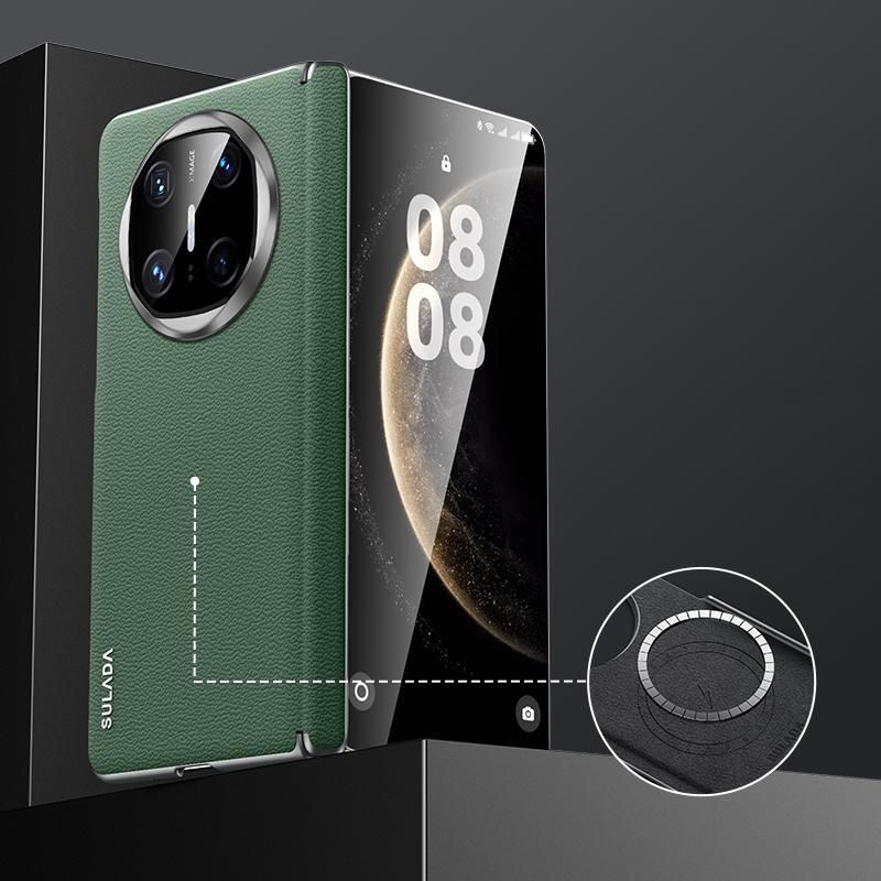Frameless Leather Hybrid PC Case For Huawei Mate X6