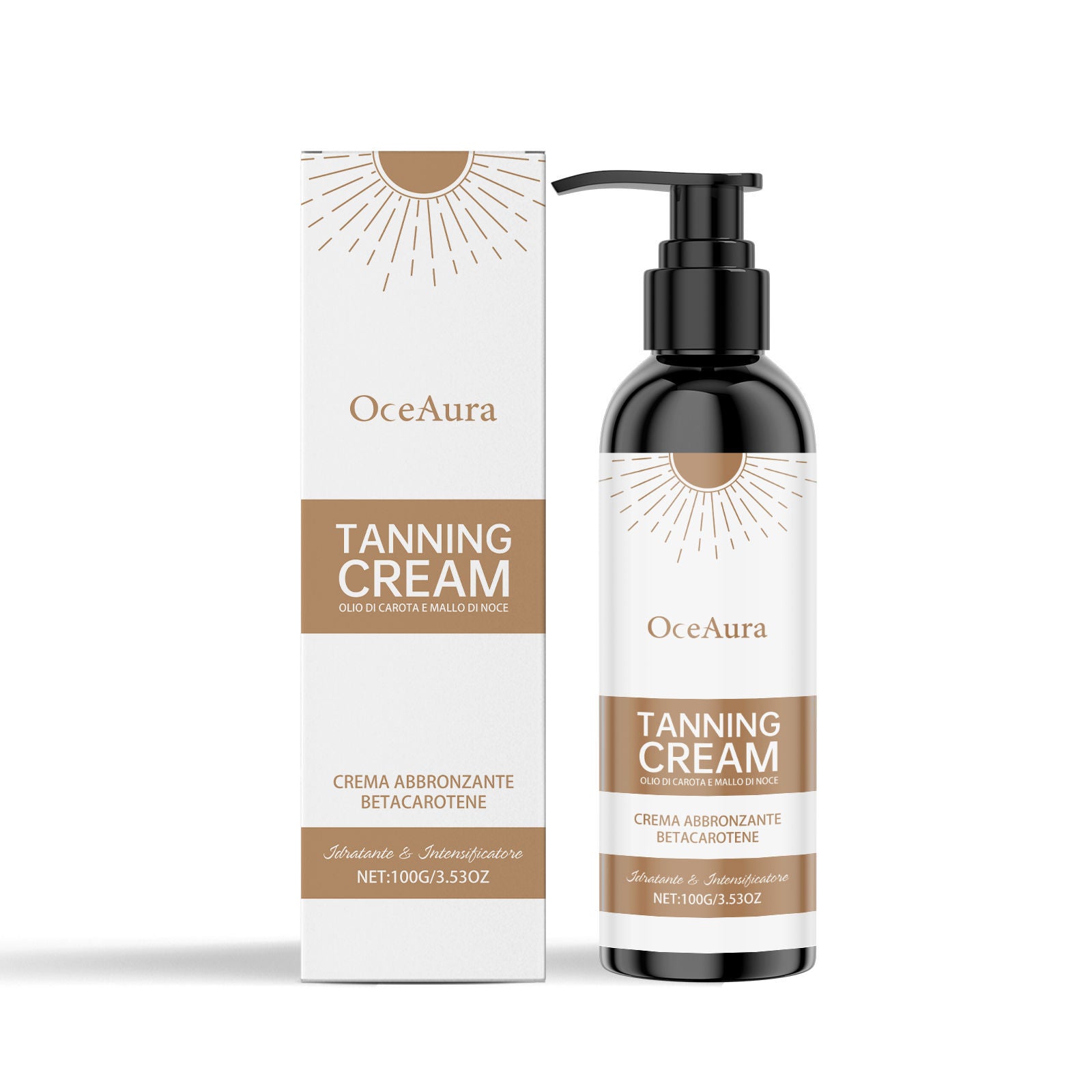 Body Care Moisturizing Darkening Cream, Gradual Tan, Hydrating, Sunless Tanning ,100g