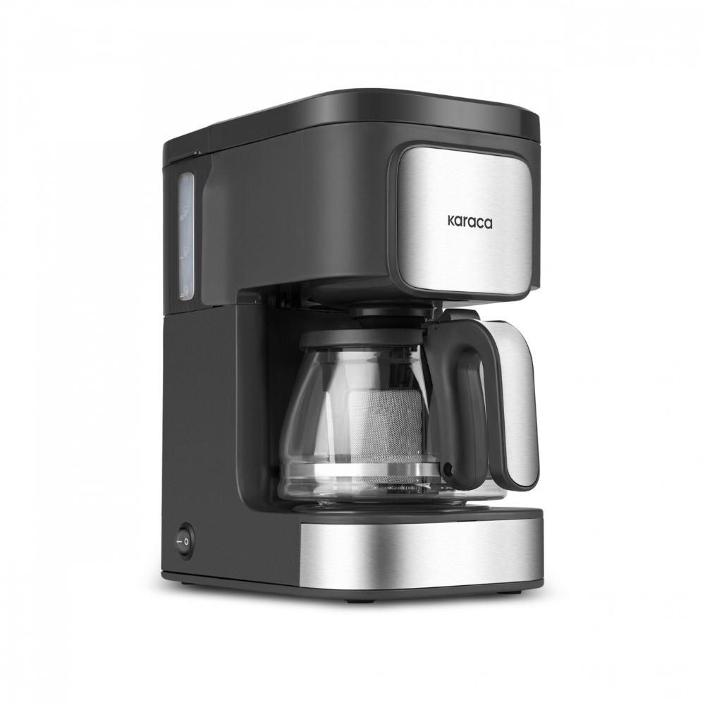 Karaca Just Coffee Aroma 2 in 1 Filter Coffee and Tea Brewing Machine Inox