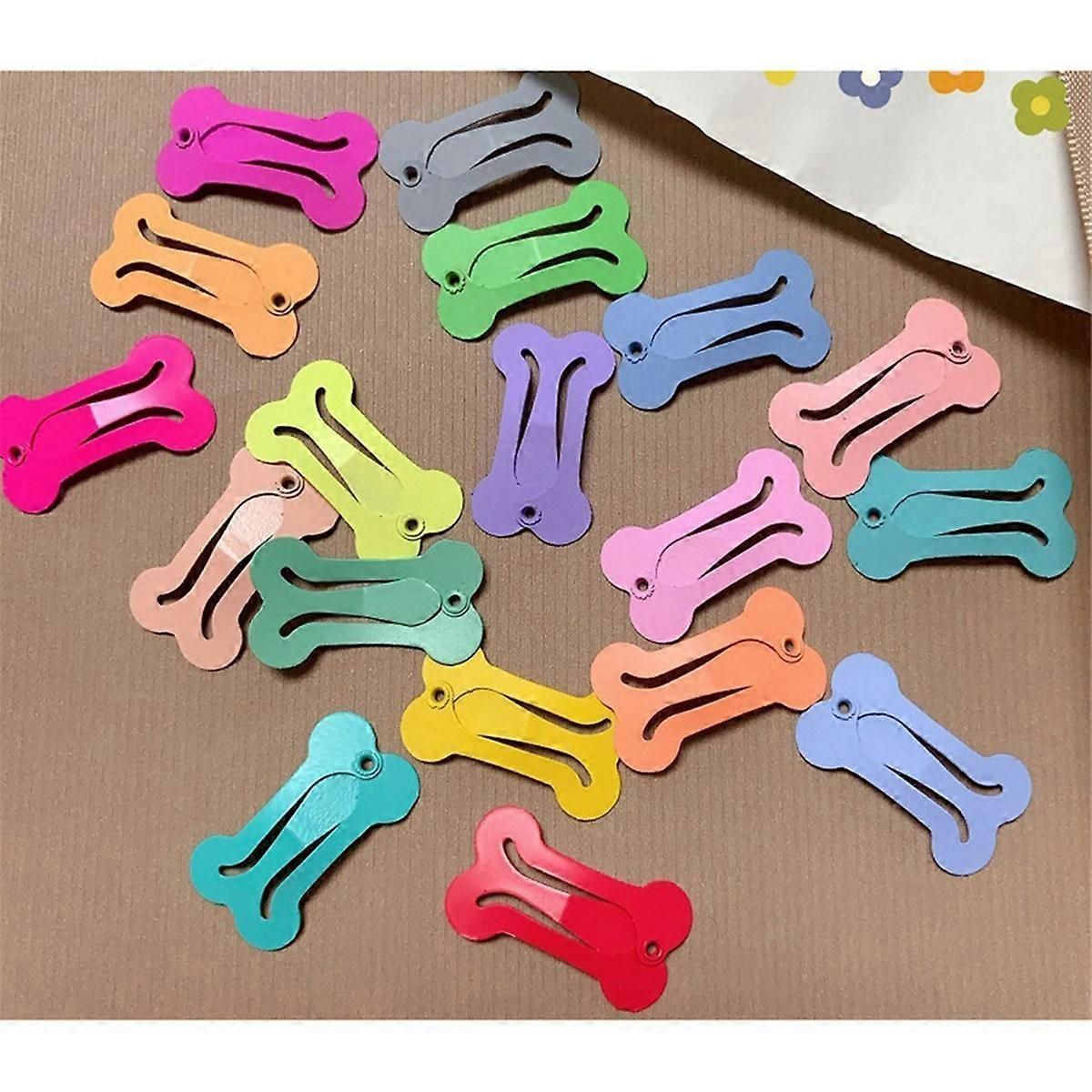 Bone Shape Hairpin Small Dog Hair Clips for Pug Grooming Dog Parts-B