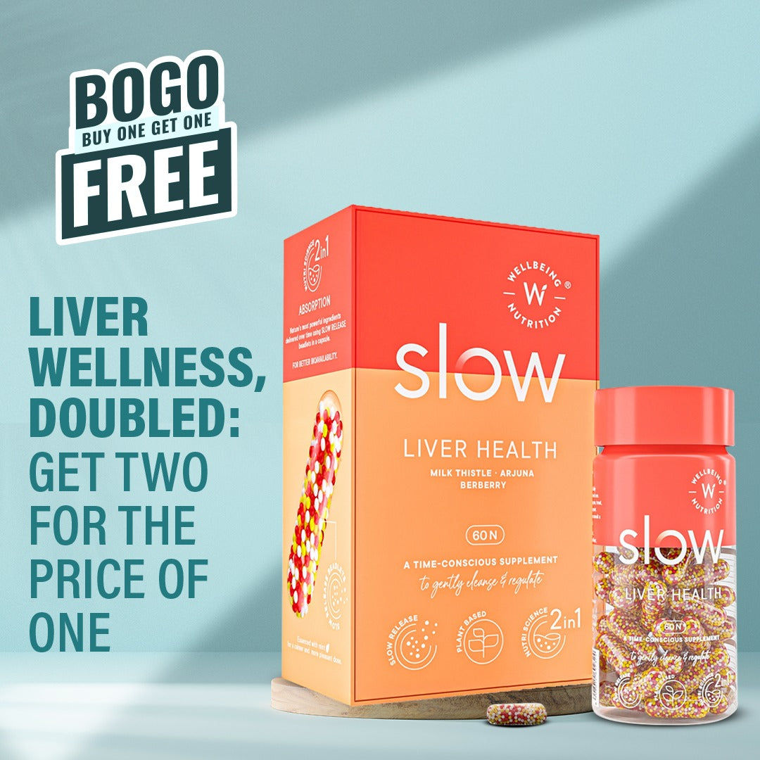 Wellbeing Nutrition Slow Liver Health, 60 Caps (BUY 1 GET 1 FREE)