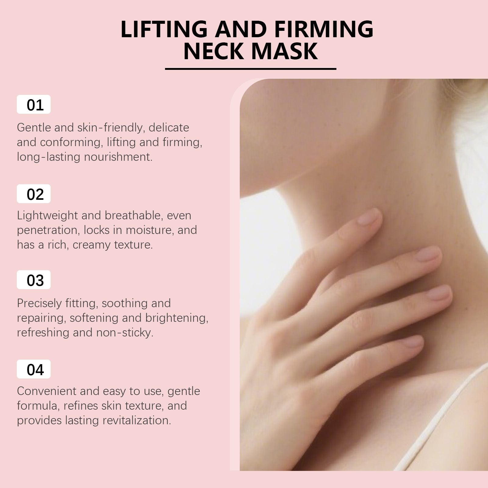 Collagen Neck Mask Patches Hydrating Care 4pcs