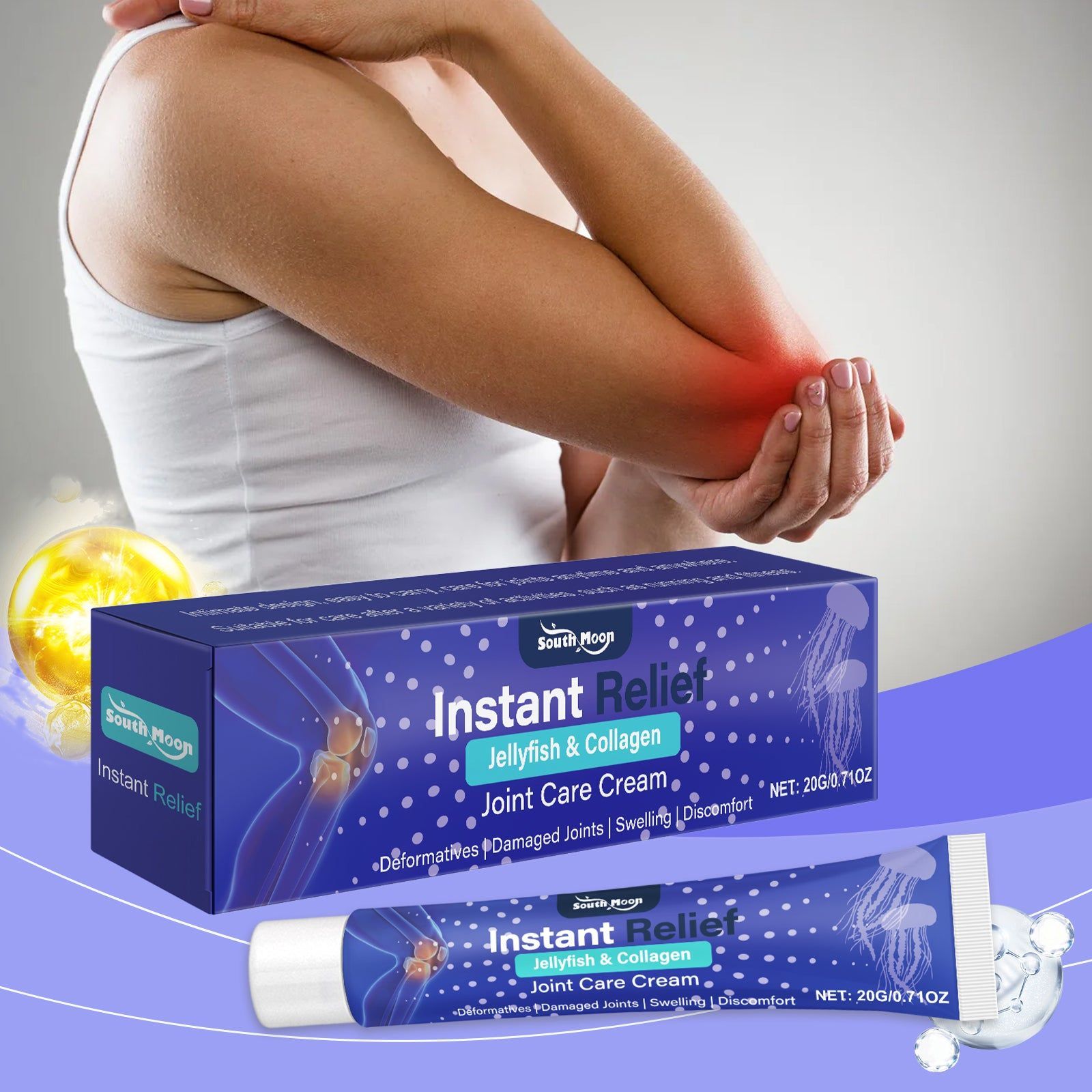 Collagen Joint Care Cream, Pain Relief, Swelling, Flexibility, Natural Joint Support ,20g
