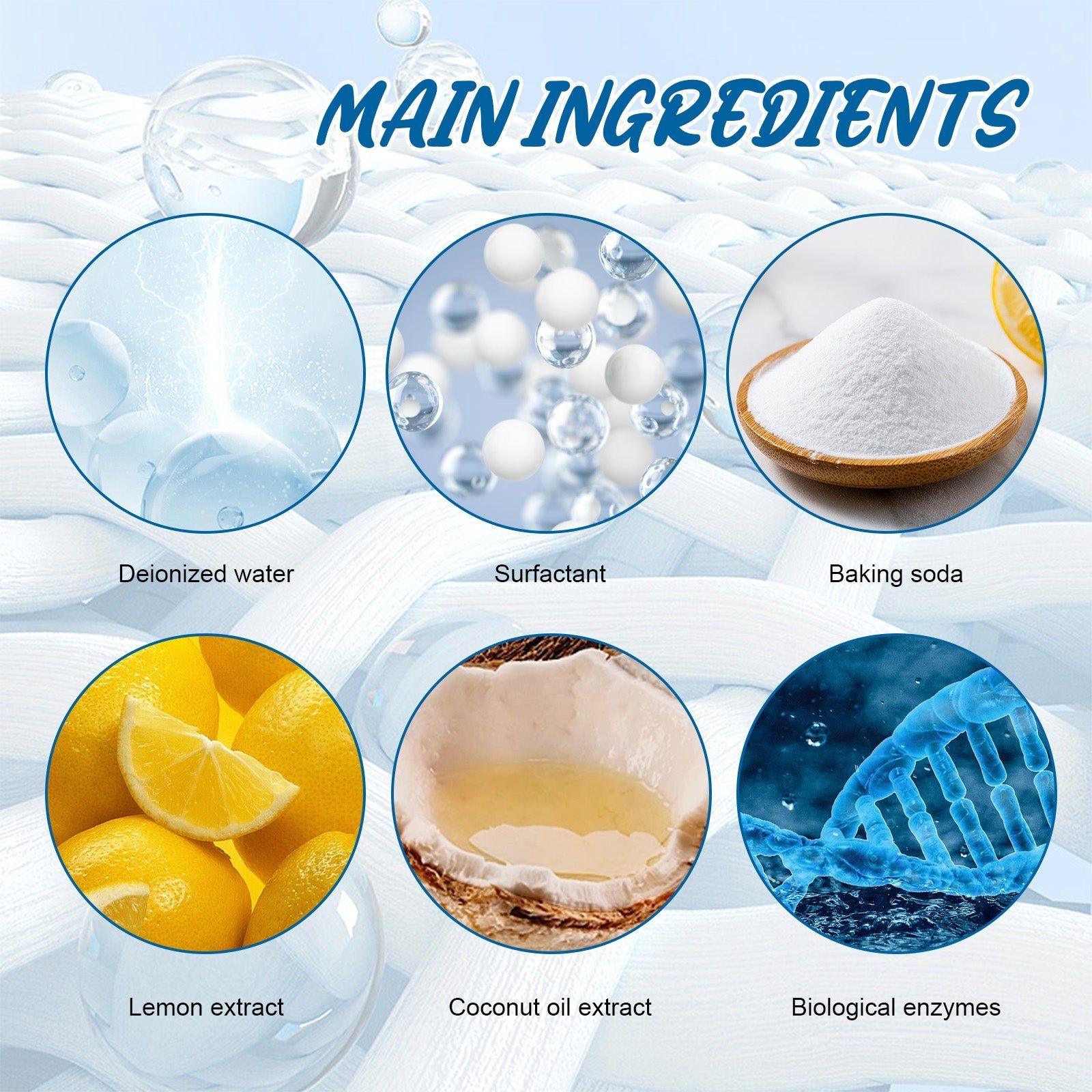 Biological Enzyme Cleaner, Stain Remover for Clothes, Carpet, Sofa, Eco-Friendly, Powerful, Fast-Acting ,260g