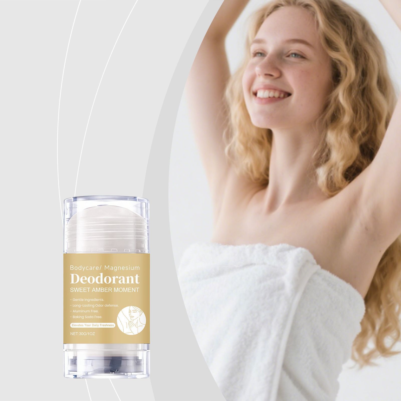 30g Amber Deodorant Stick with Warm and Long Lasting