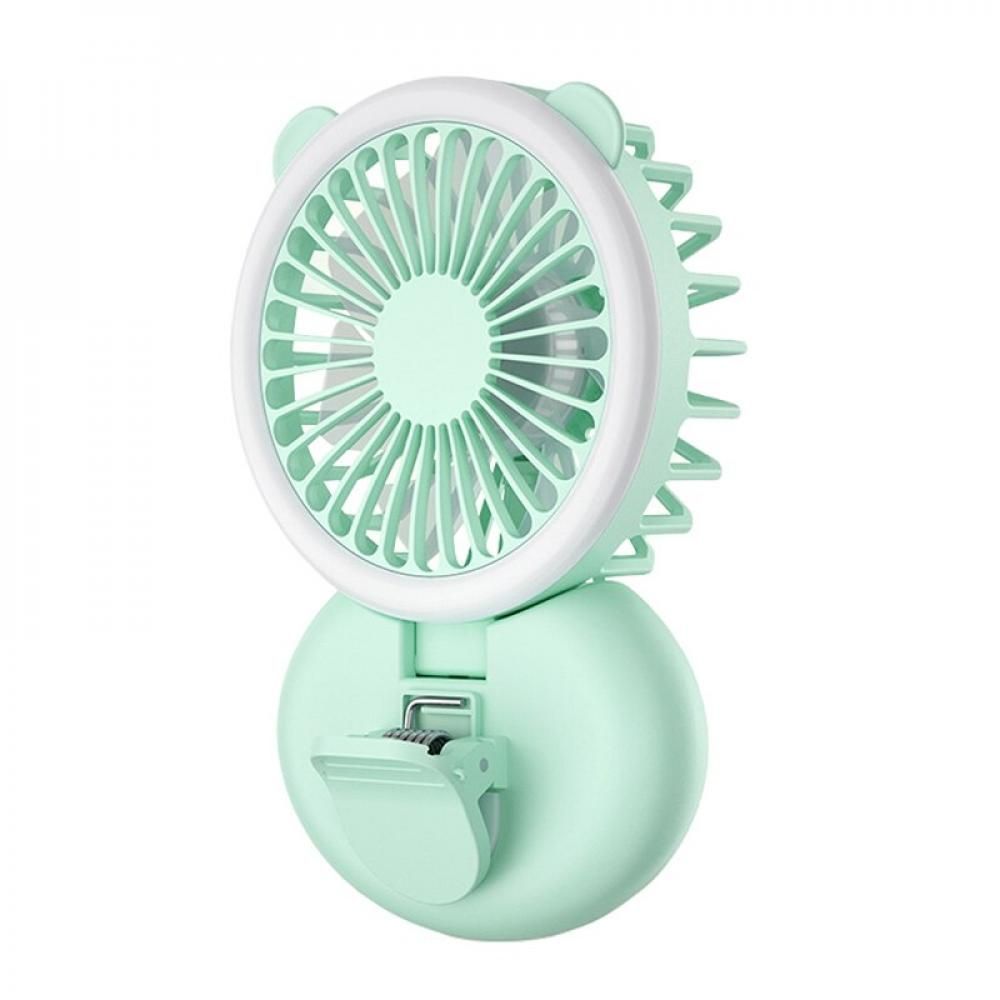 Mini Fan Portable Rechargeable Multifunction Fan Handheld Selfie Light