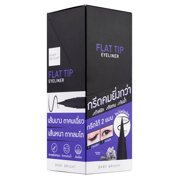 Flat Tip Eyeliner 0.7g Baby Bright (M)