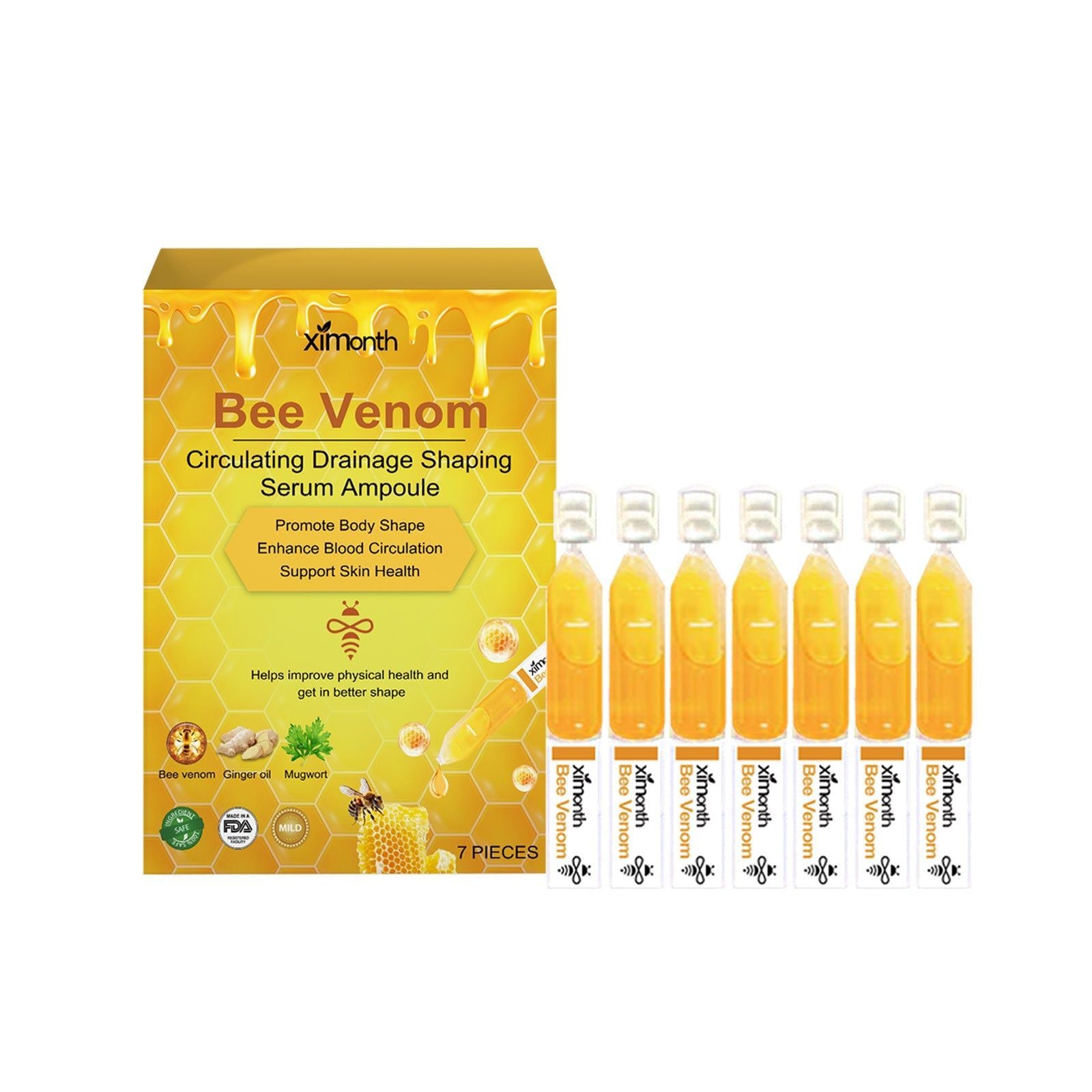 Body Firming Slimming Essence, Natural, Gentle, Moisturizing, Rejuvenating ,7pieces
