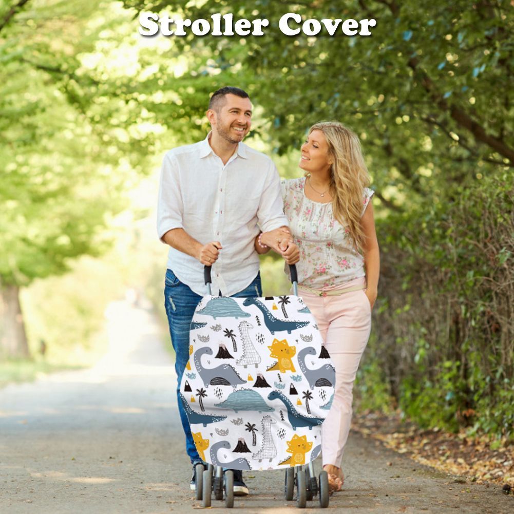 Nursing Cover Breastfeeding Shawl Infant Stroller Cover Stretchy Car Seat Canopy For Babies