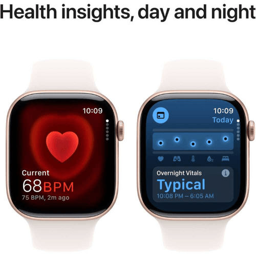 ساعة Apple Watch Series 10 من الذهب الوردي 46 مم