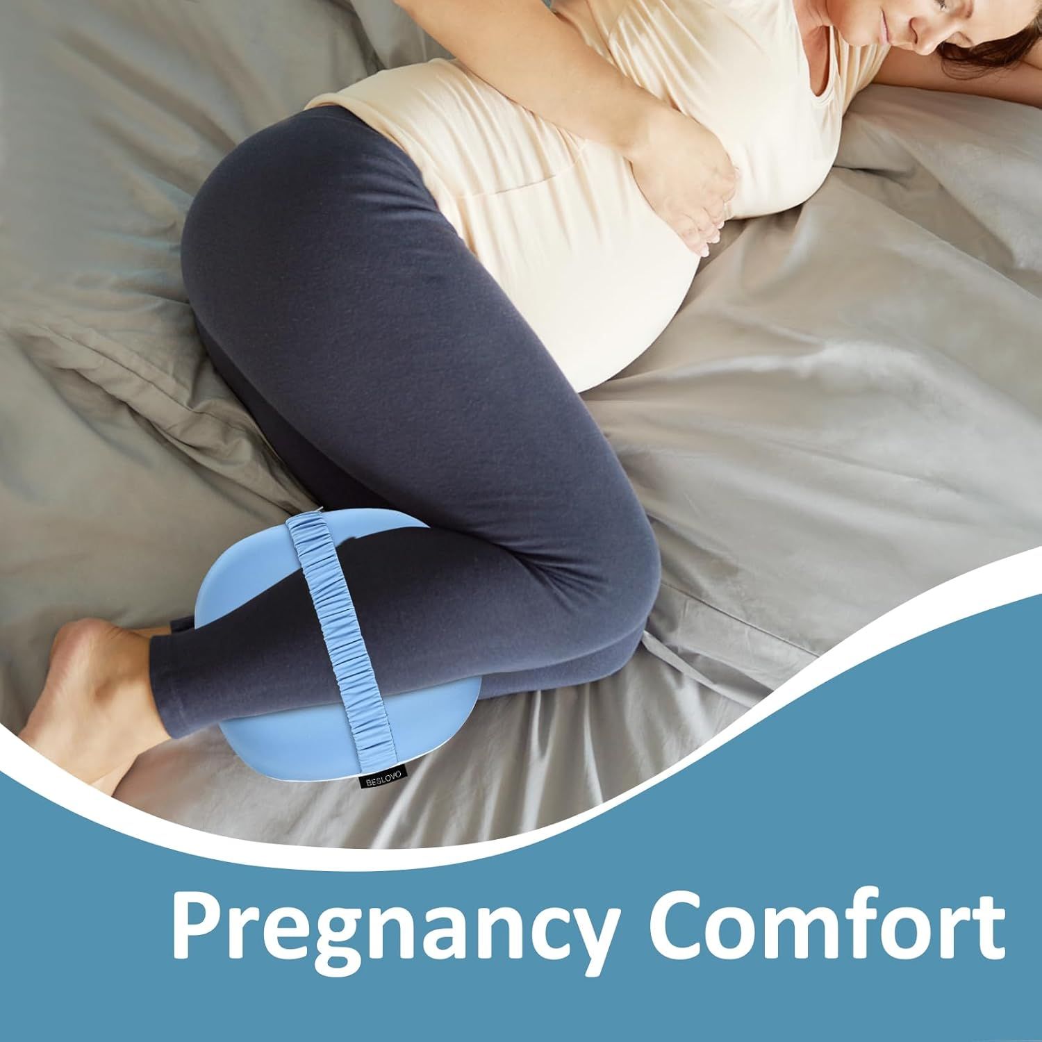 Knee Pillow Memory Foam Leg Pillow for Pregnancy Side Sleeping