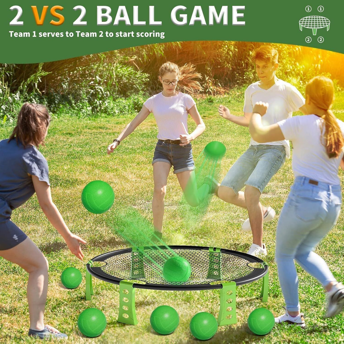 Outdoor Game Sets Beach Outside Ball Game Toys for Kids Teens