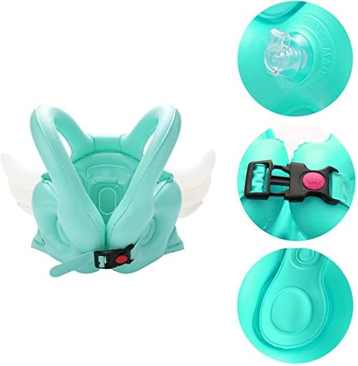 Kids Swim Vest Inflatable Swimming Ring Angel Wing Pool Float For Water Activities