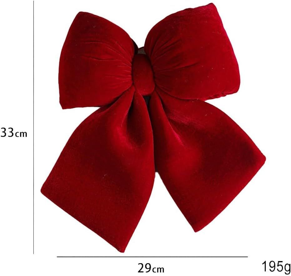 Christmas Velvet Bow Bowknot Ornaments Christmas Ribbon Bows Christmas Tree Decoration