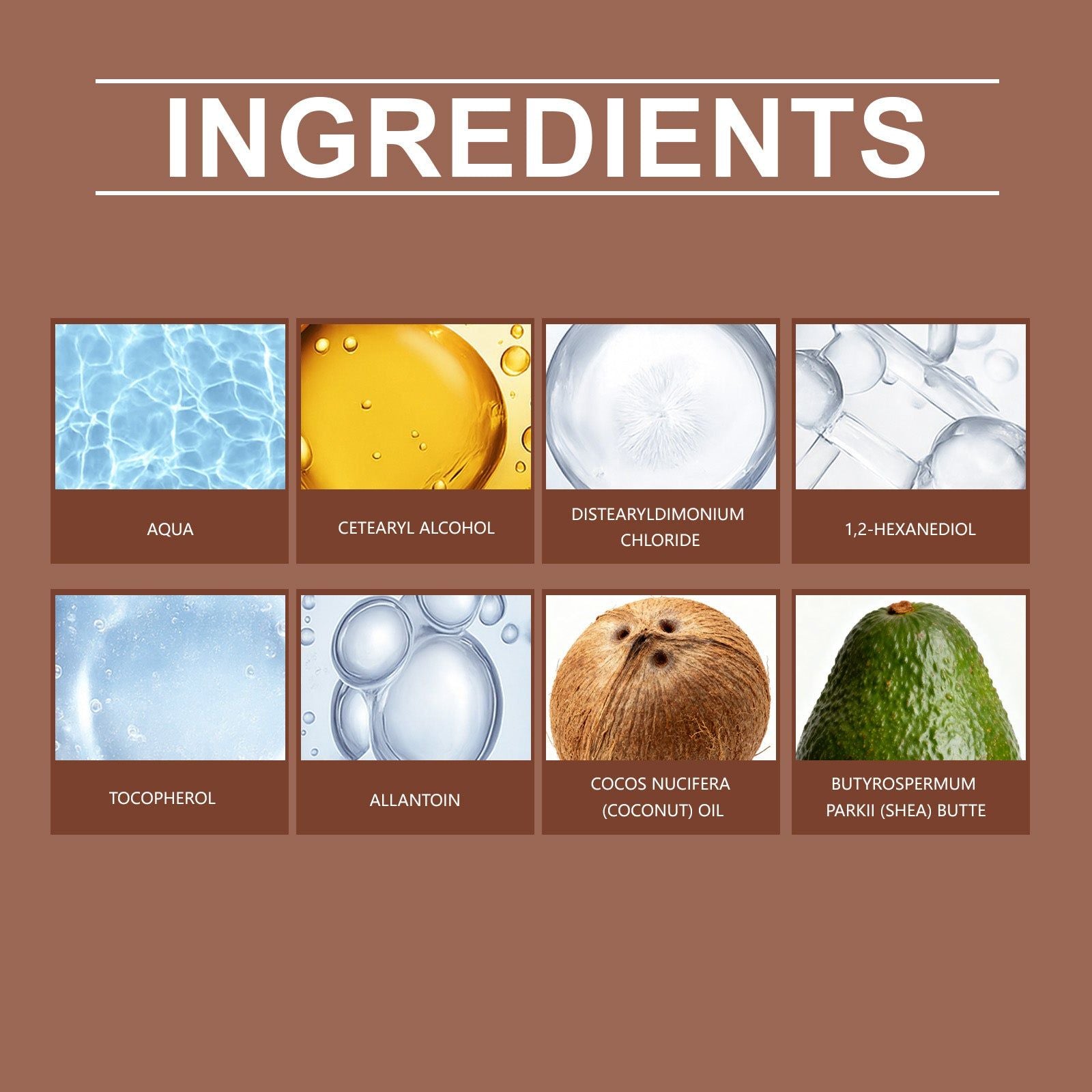 Coconut Oil Hair Care, Moisturizing Curling Cream, Anti-Frizz, Daily Styling ,100g