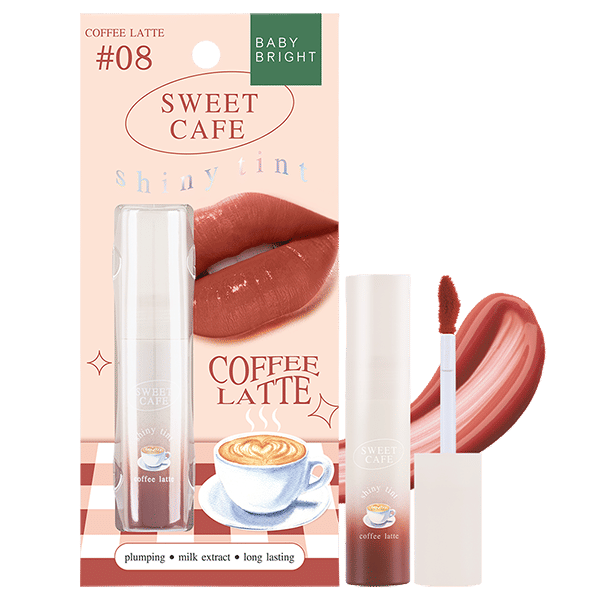 SWEET CAFE SHINY TINT 2.8G BABY BRIGHT (M) #08 COFFEE LATTE