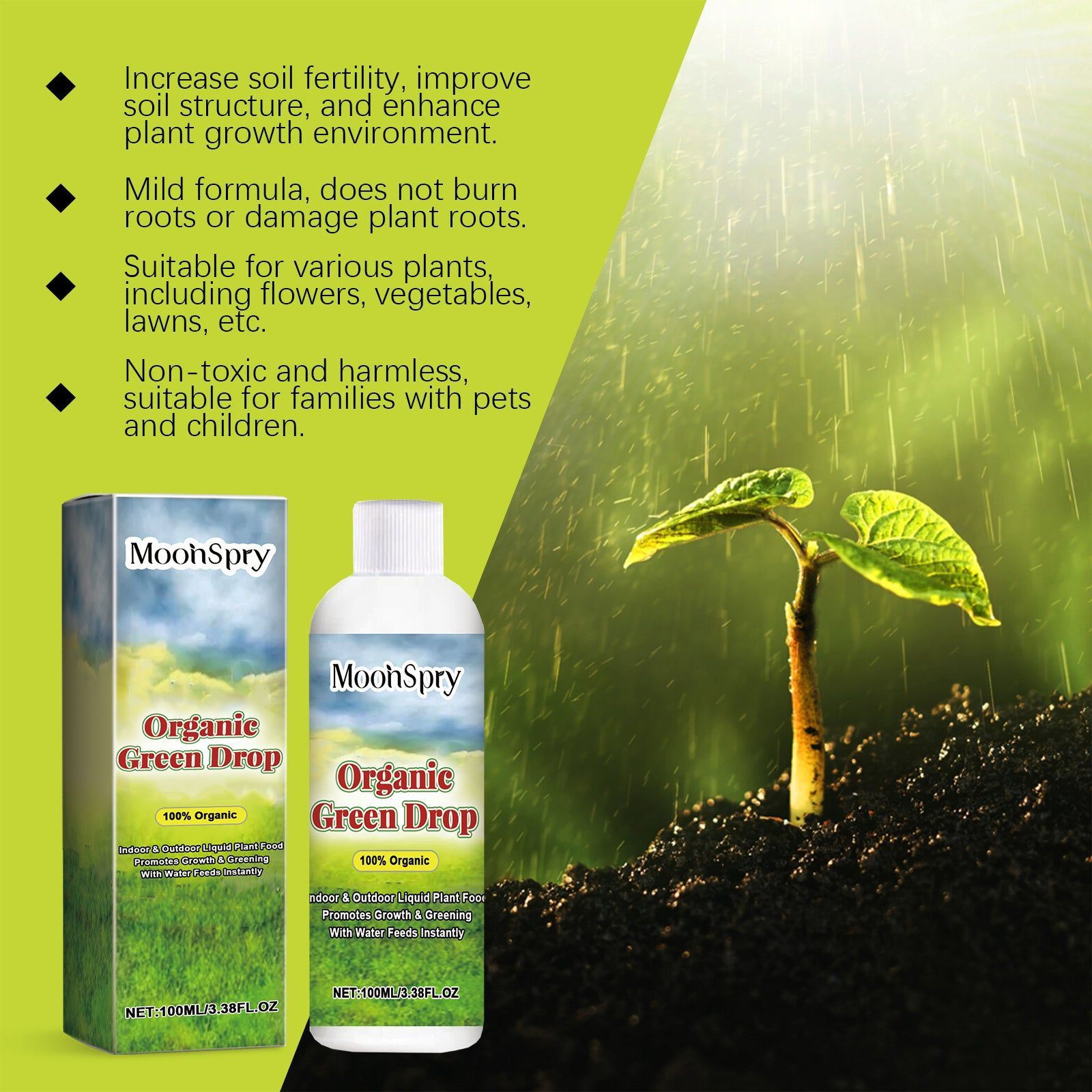 Boost Plant Nutrition Care, Promote Healthy Growth, Indoor Outdoor Fertilizer ,100ml
