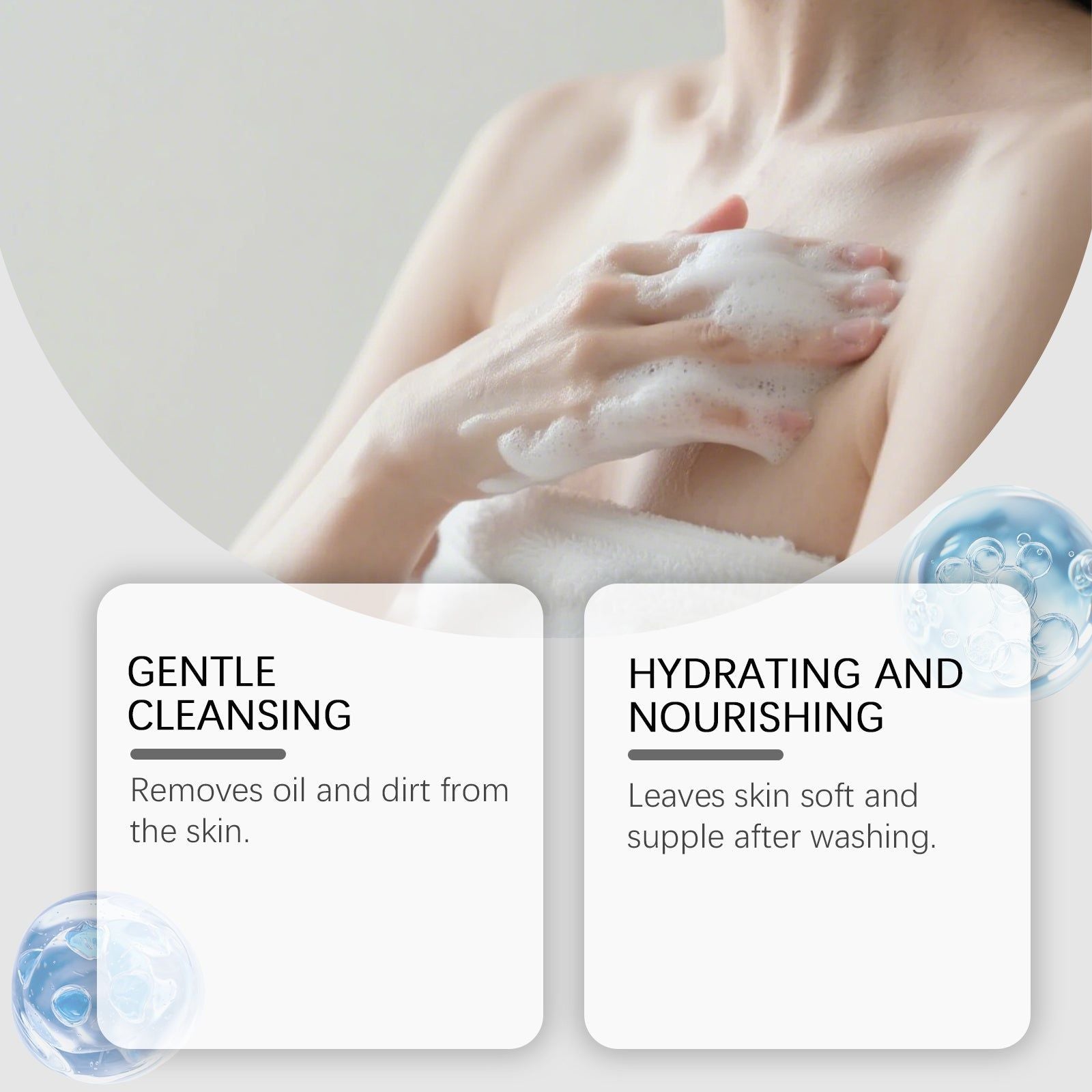 Body Bath Soap with Retinol Hyaluronic Acid Nourishing Moisturizer, Softening Skin ,100g
