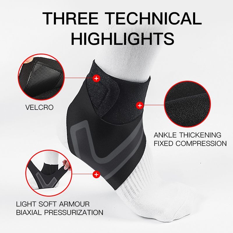 2pcs Sports Compression Ankle Sleeve Foot Ankle Protector Anti Sprain Support Brace